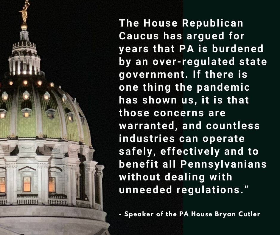 Speaker Supports Bill Suspending State Regulations 